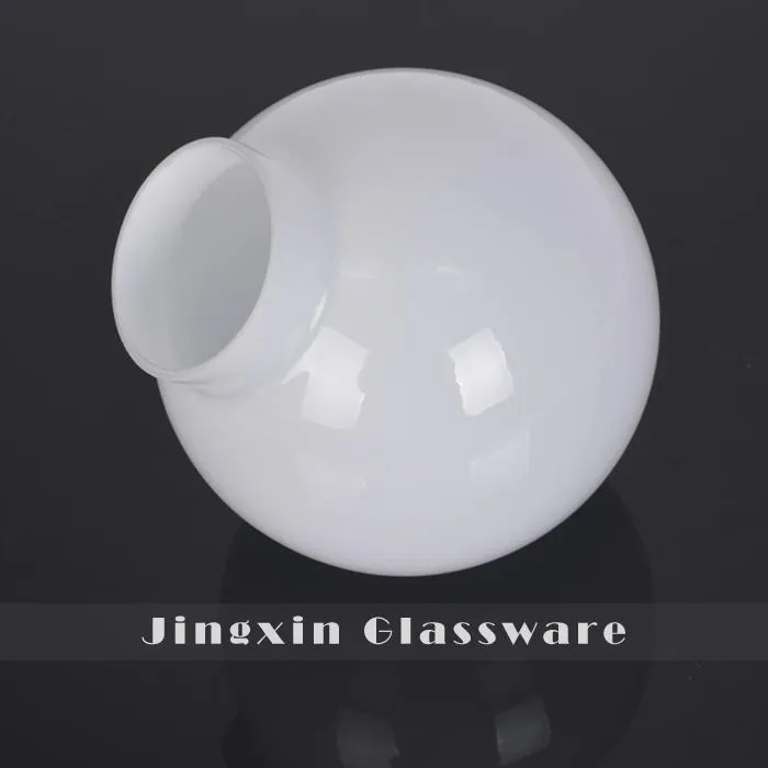5 Inch Opal White Mouth Blown Glass Ball Lamp Shade