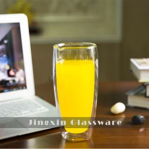 450 ml dubultsienu borsilikāta stikla sulas kauss dzeršanai