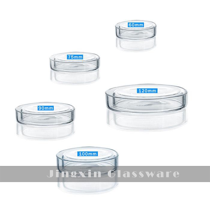 120 mm borsilikāta stikla Petri trauciņš